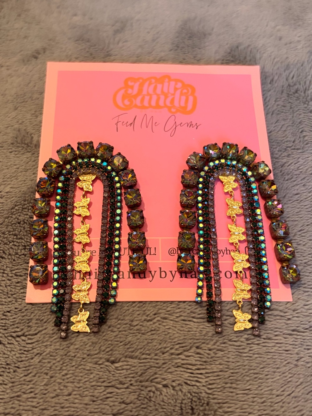 Vintage Butterfly Feed Me Gems